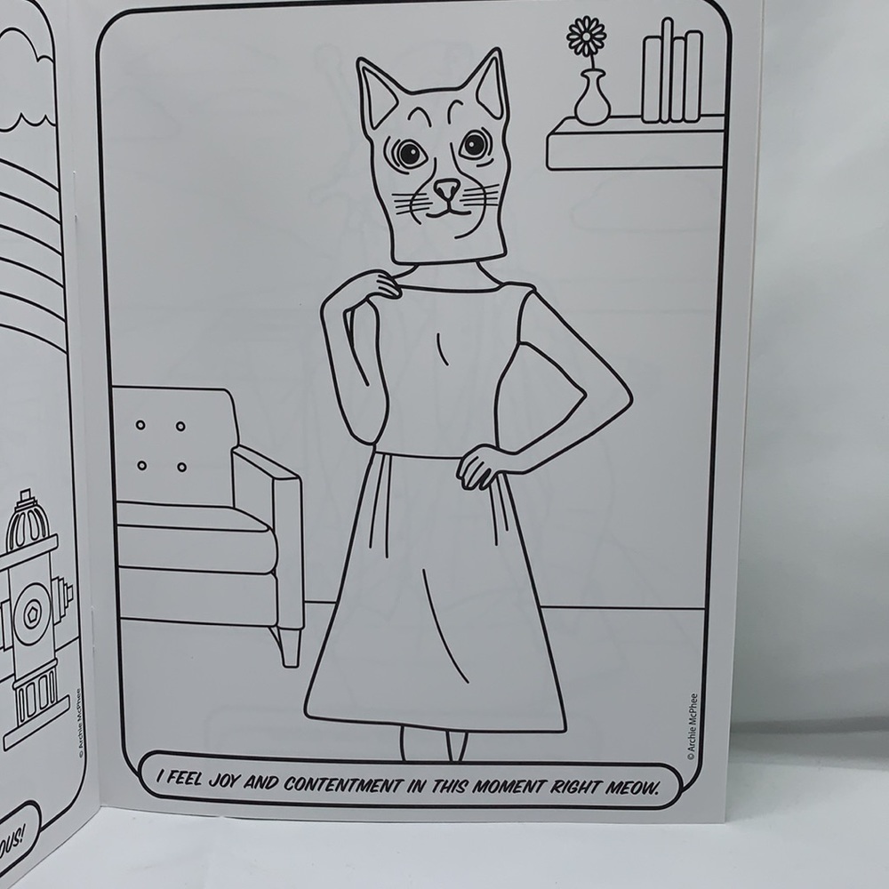 WEIRD Wonderful Self Esteem Coloring Book Inspirational Self Care - Picture 4 of 5